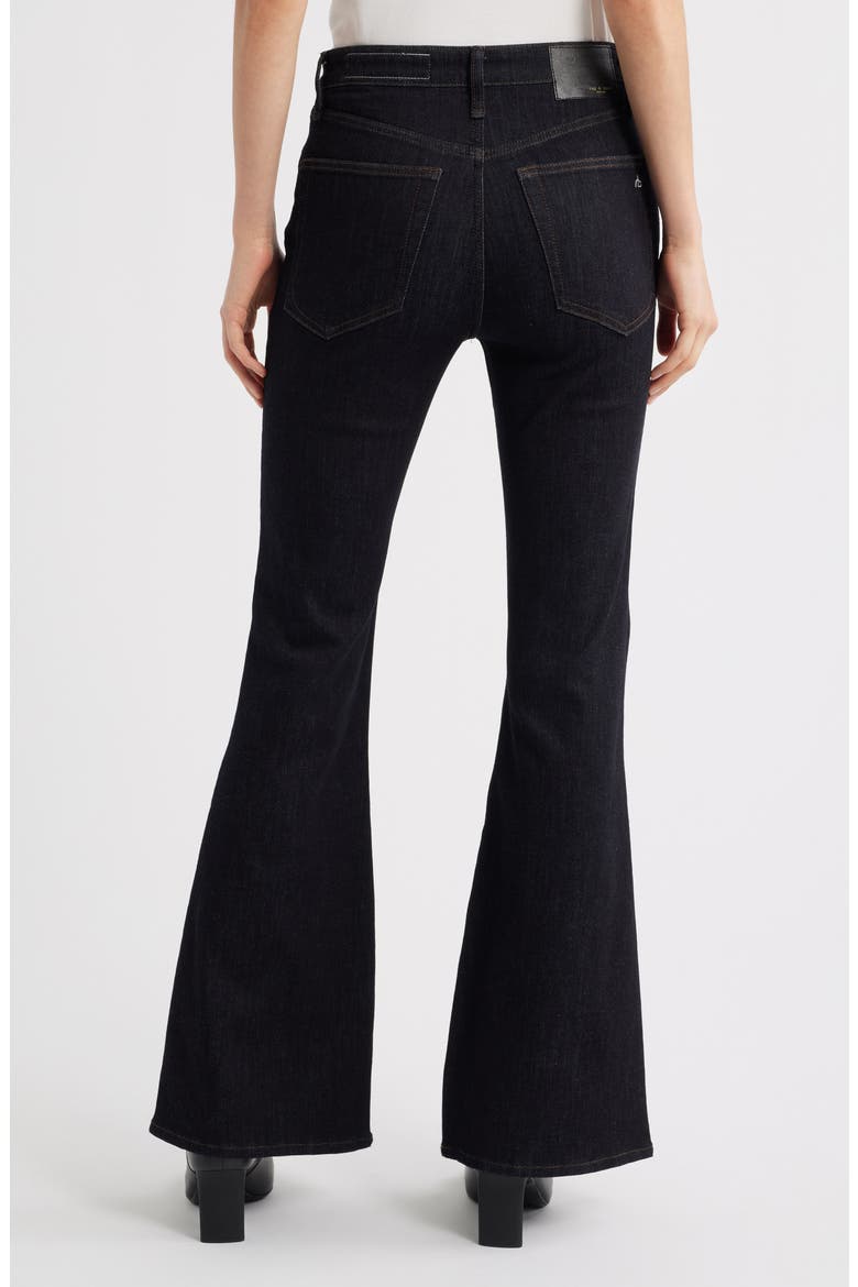 Flexi Dahlia Mid Rise Flare Jeans, Alternate, color, RINSE