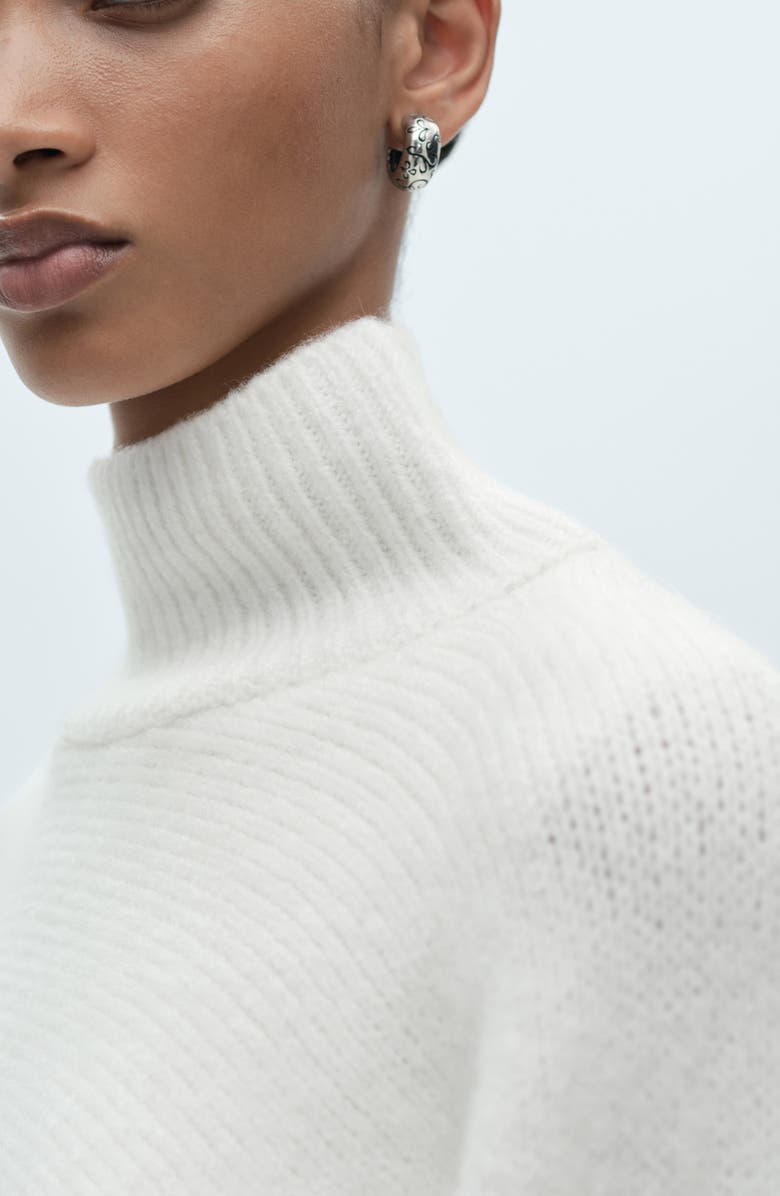 MANGO Combined Mock Neck Sweater, Alternate, color, 