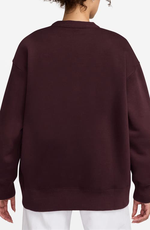 Nike Phoenix Fleece Oversize Crewneck Sweatshirt In Multi