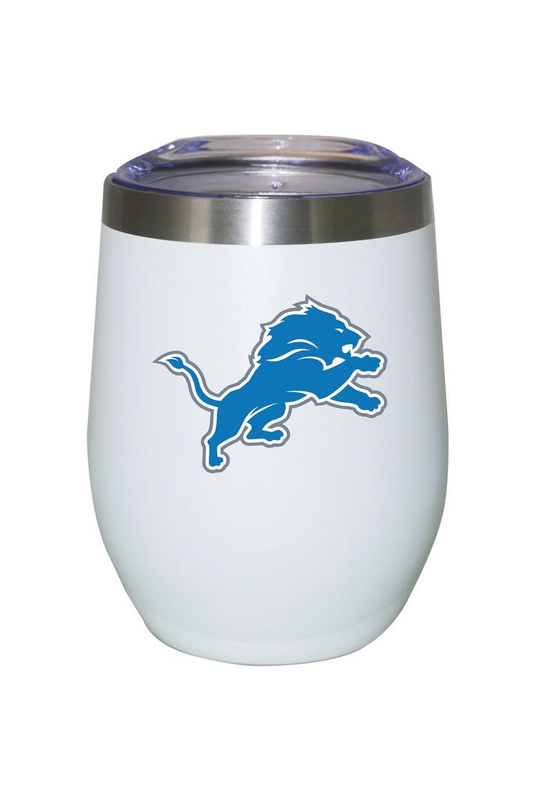 Detroit Lions 12oz. Logo Stemless Tumbler, Main, color, White