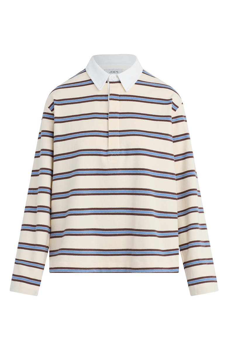 Joe's The Dylan Oversize Rugby Shirt, Alternate, color, Ecru Azure Multi S