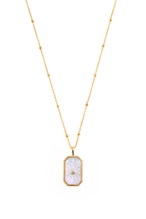 Arte Nova Jewellery Nish - Eye Necklace in Silver Gold Plated  product