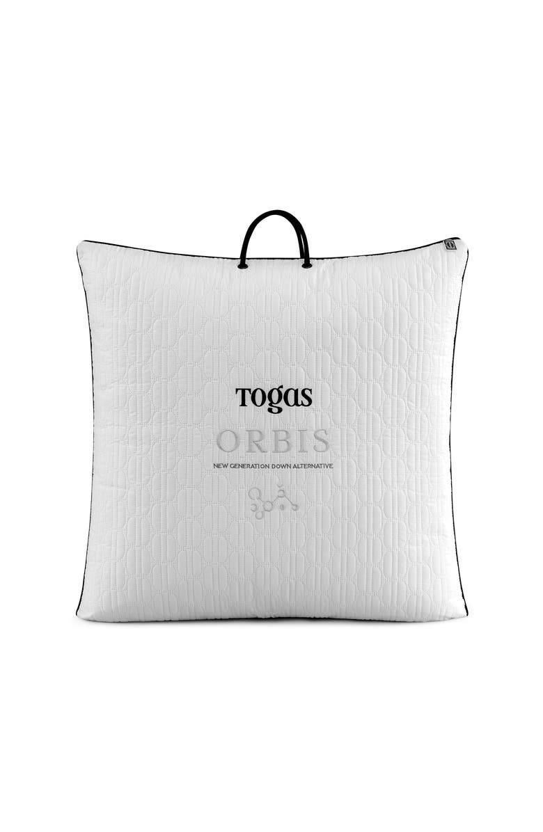 Togas Orbis siliconized 3D microfiber pillow, Alternate, color, White