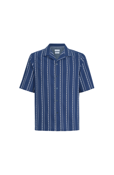 Seersucker short sleeve shirt