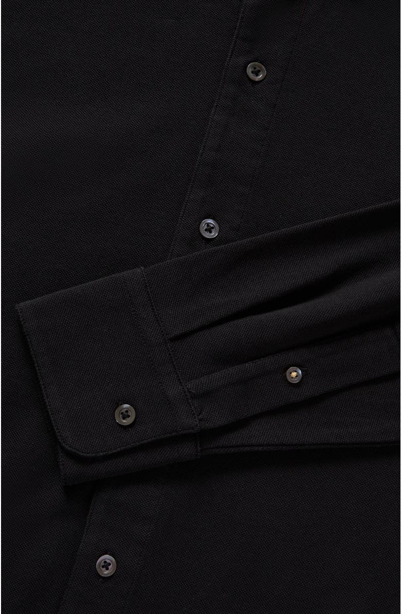 Robert Talbott Foster Long Sleeve Knit Shirt, Alternate, color, Black