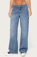 EDIKTED Faya Low Rise Baggy Wide Leg Jeans