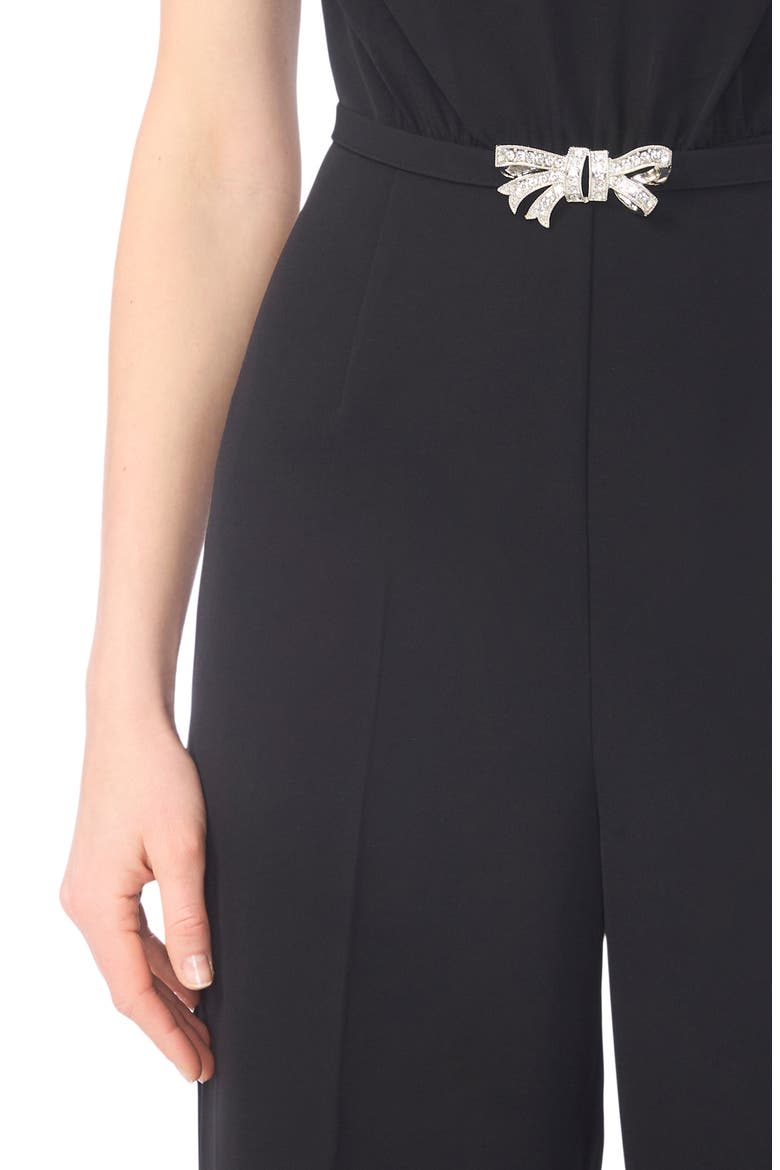 Anya Belted Jumpsuit, Alternate, color, RICH BLACK