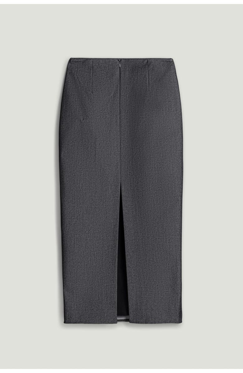 Nocturne Back Slit Tailored Maxi Skirt, Alternate, color, Anthracite