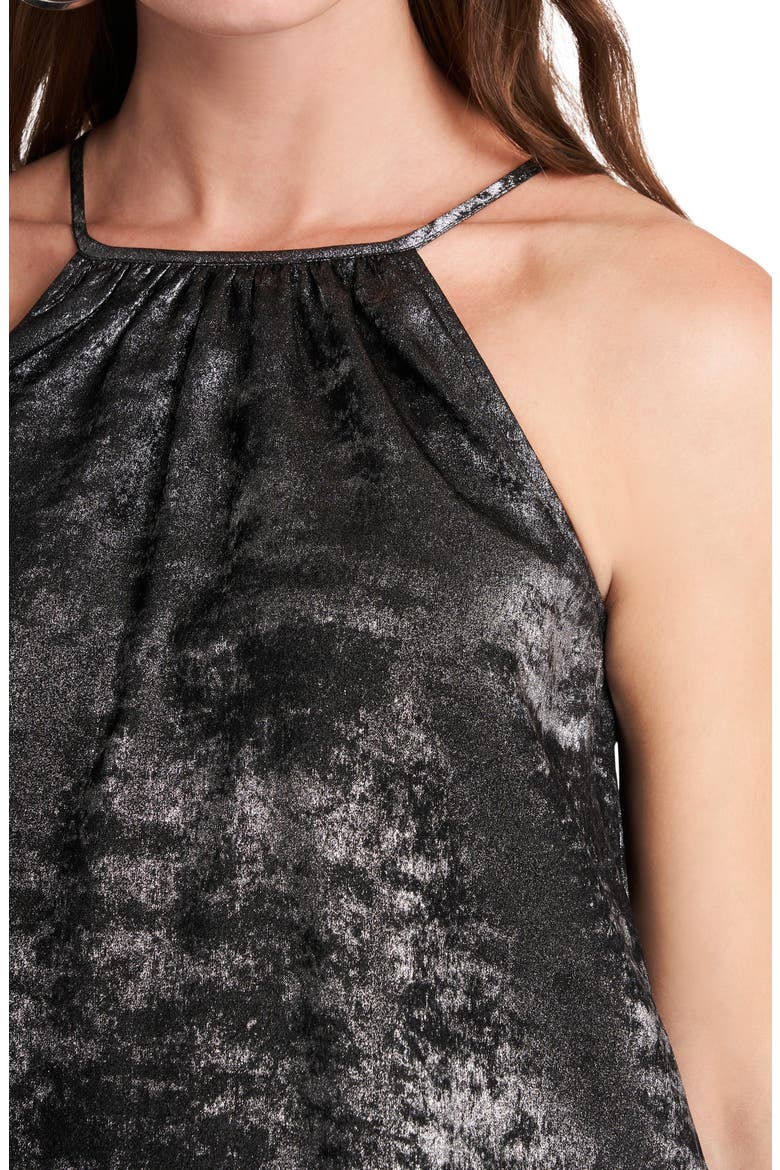 Metallic Halter Top, Alternate, color, SILVER DUST