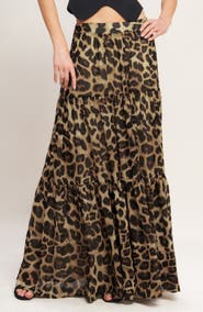 FLYING TOMATO Printed Maxi Skirt