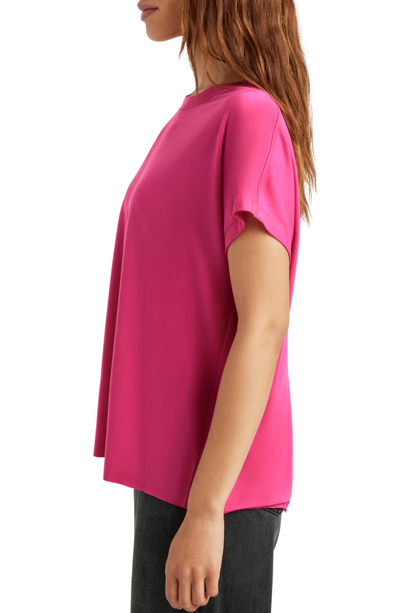Splendid Tyra Short Sleeve Tee, Alternate, color, Fuchsia