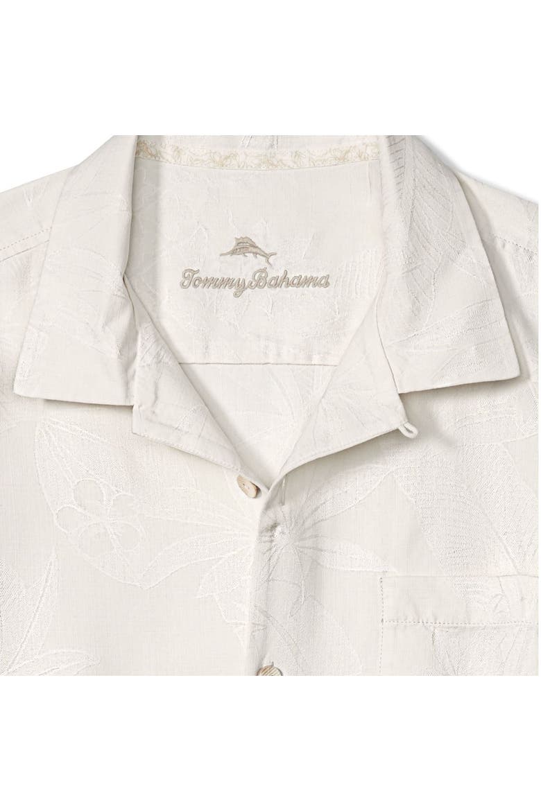 Men's Tommy Bahama White Kansas Jayhawks Al Fresco Tropics Jacquard Button-Up Shirt, Alternate, color, White