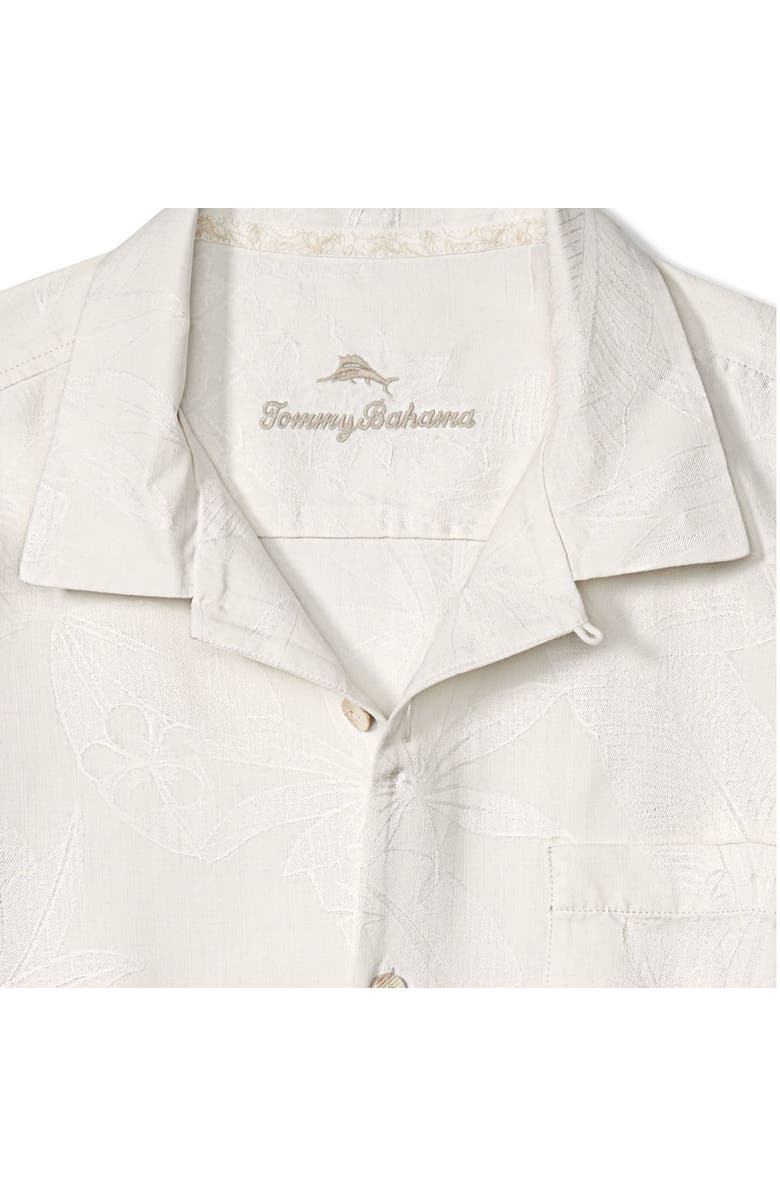 Tommy Bahama Men's Tommy Bahama White Kansas Jayhawks Al Fresco Tropics Jacquard Button-Up Shirt, Alternate, color, 