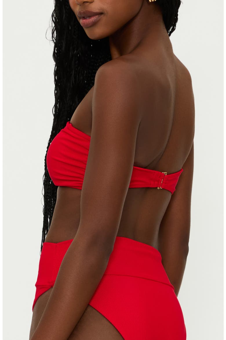 Kelsey Bikini Top, Alternate, color, RED