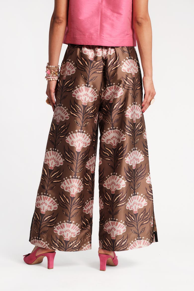 Palazzo Pant Heirloom Floral, Alternate, color, Olive/Multi