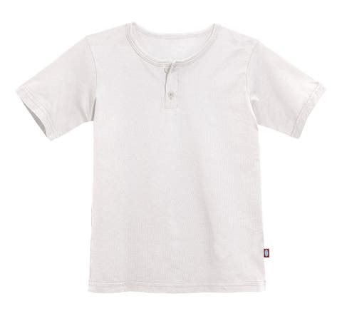 Boys Soft Organic Cotton Jersey Short Sleeve Henley Tee (Baby)
