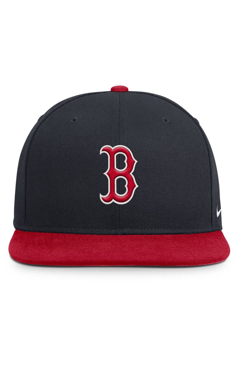 Nike Men's Nike Navy/Red Boston Red Sox Primetime Pro Dri-FIT Snapback Hat, Alternate, color, Navy