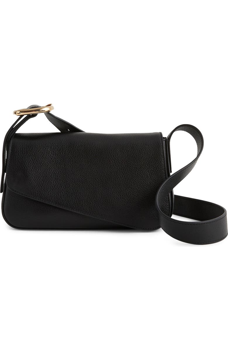 Madewell The Sculptural Buckle Leather Crossbody Bag, Main, color,