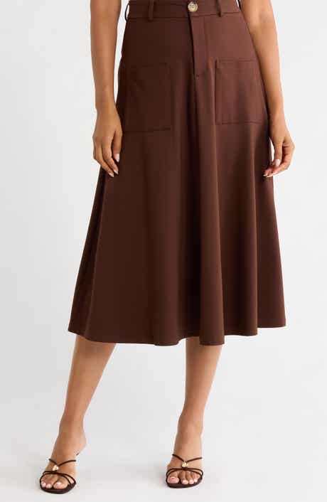 Front Pocket Maxi Skirt