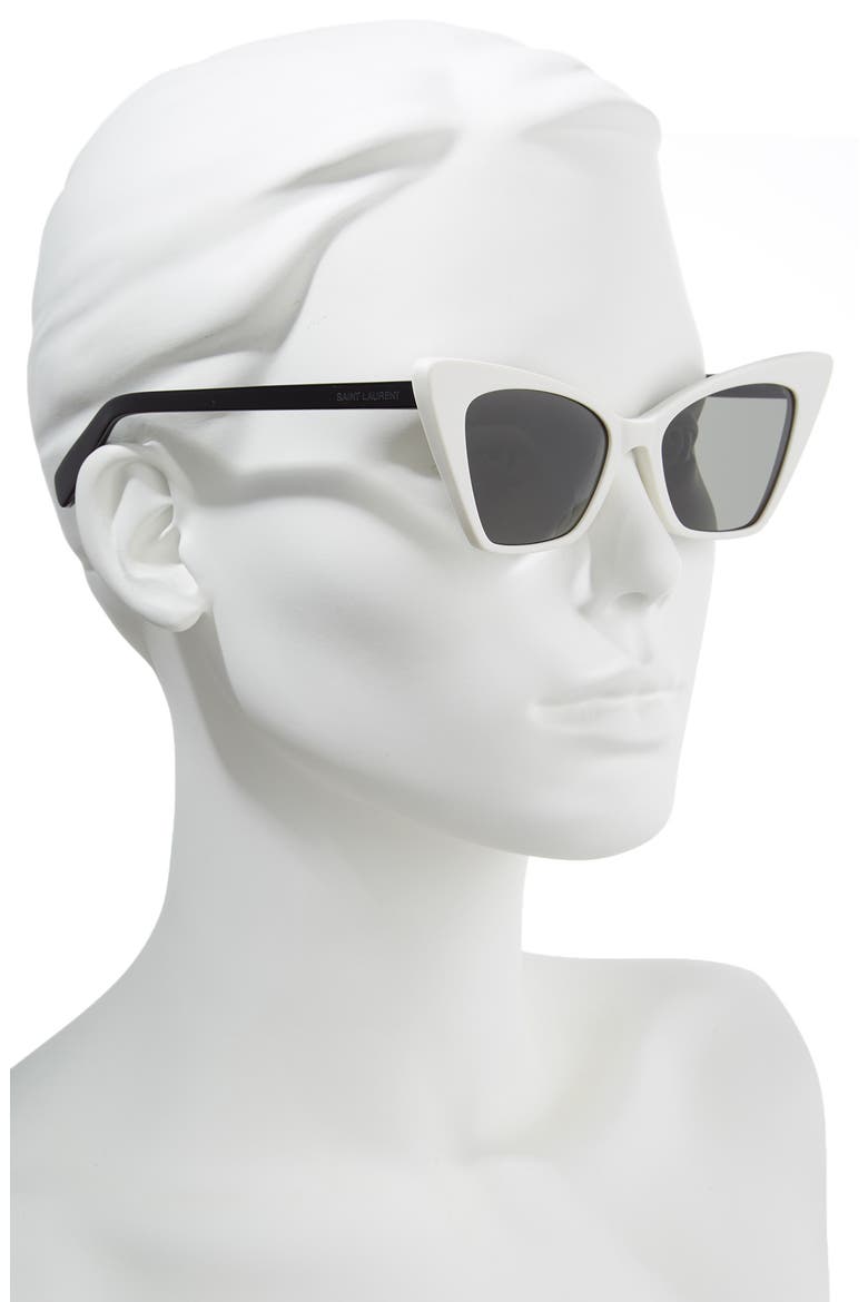 51mm Cat Eye Sunglasses, Alternate, color, IVORY