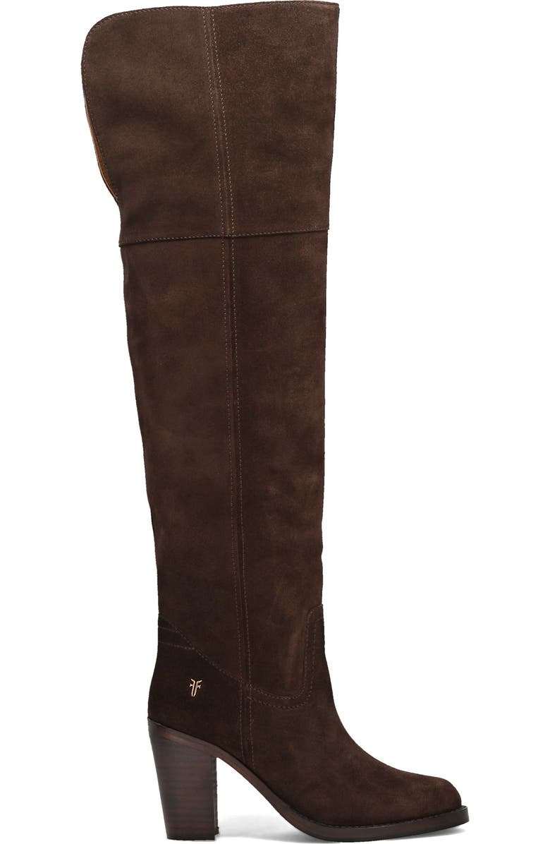 Frye Corinne Over the Knee Boot, Alternate, color, Dark Brown