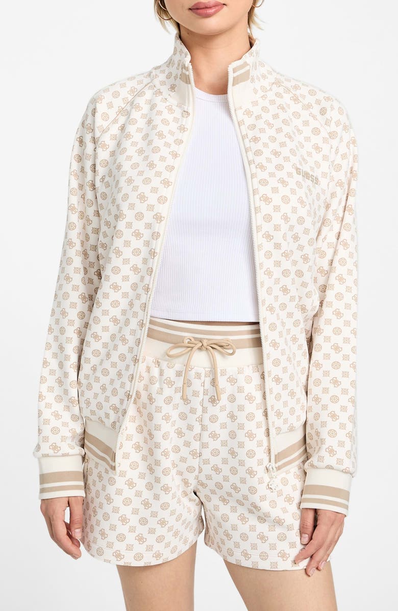 GUESS Aggie Full Zip Sweatshirt, Main, color, 