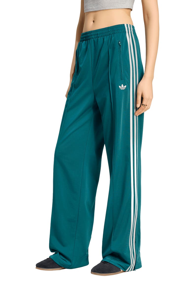 Loose Full Length Track Pants, Main, color, RICH GREEN/ GREY TWO