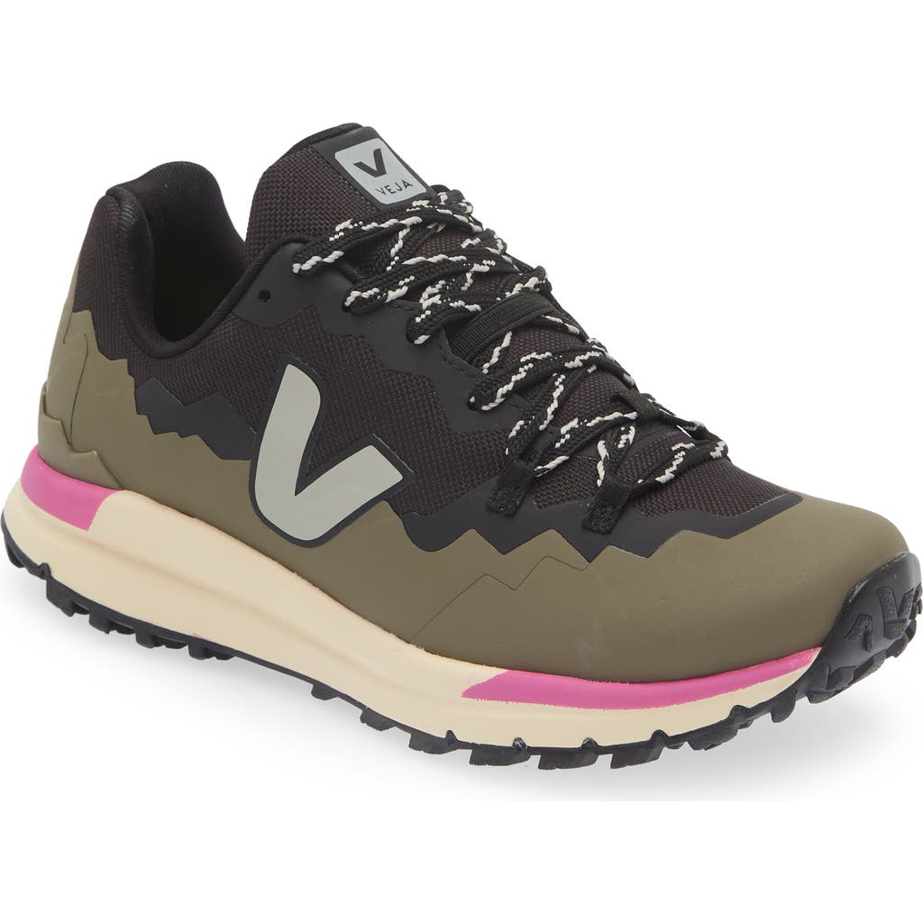 Veja X Fitz Roy Trek Water Repellent Trail Sneaker In Black Oxford-grey Kaki