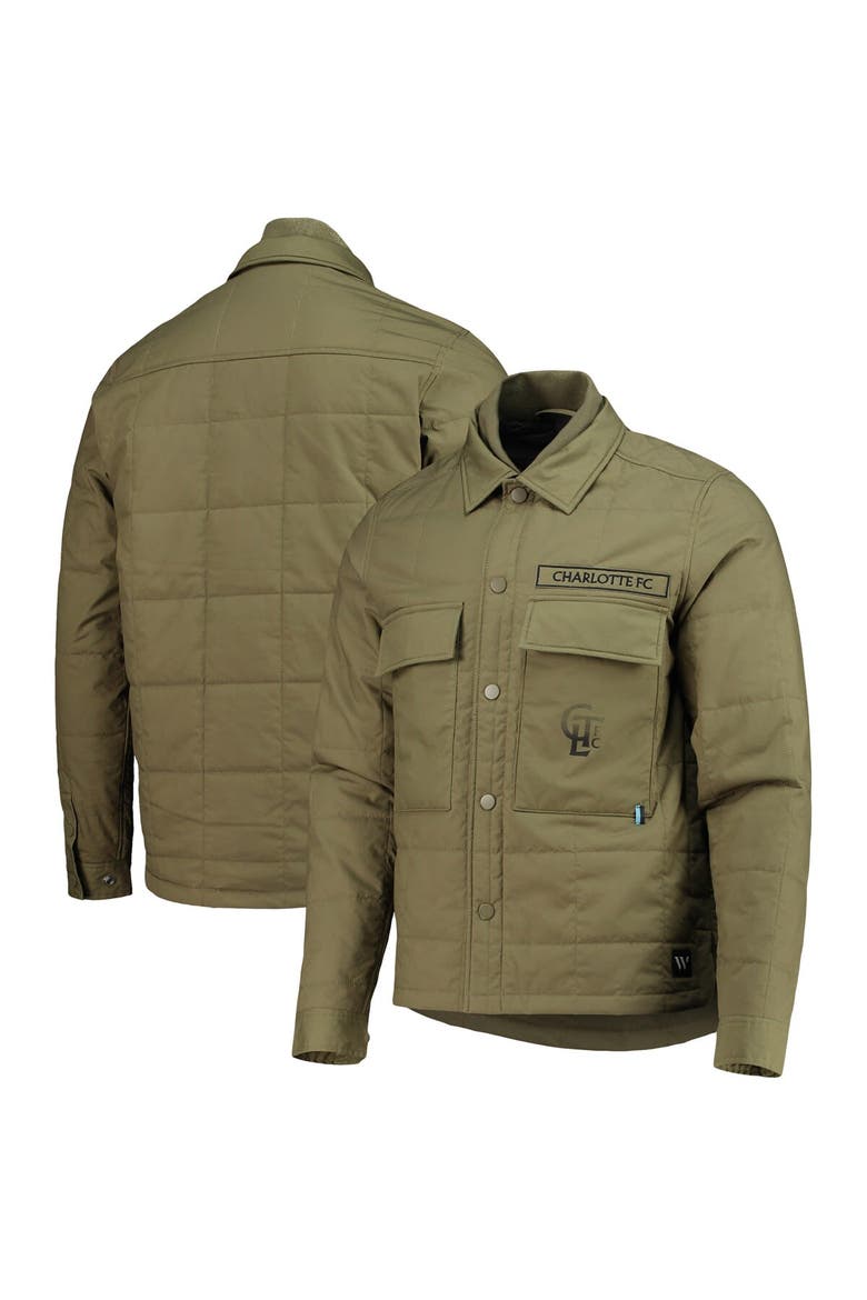 Men's The Wild Collective Green Charlotte FC Utility Full-Snap Jacket, Main, color, Green