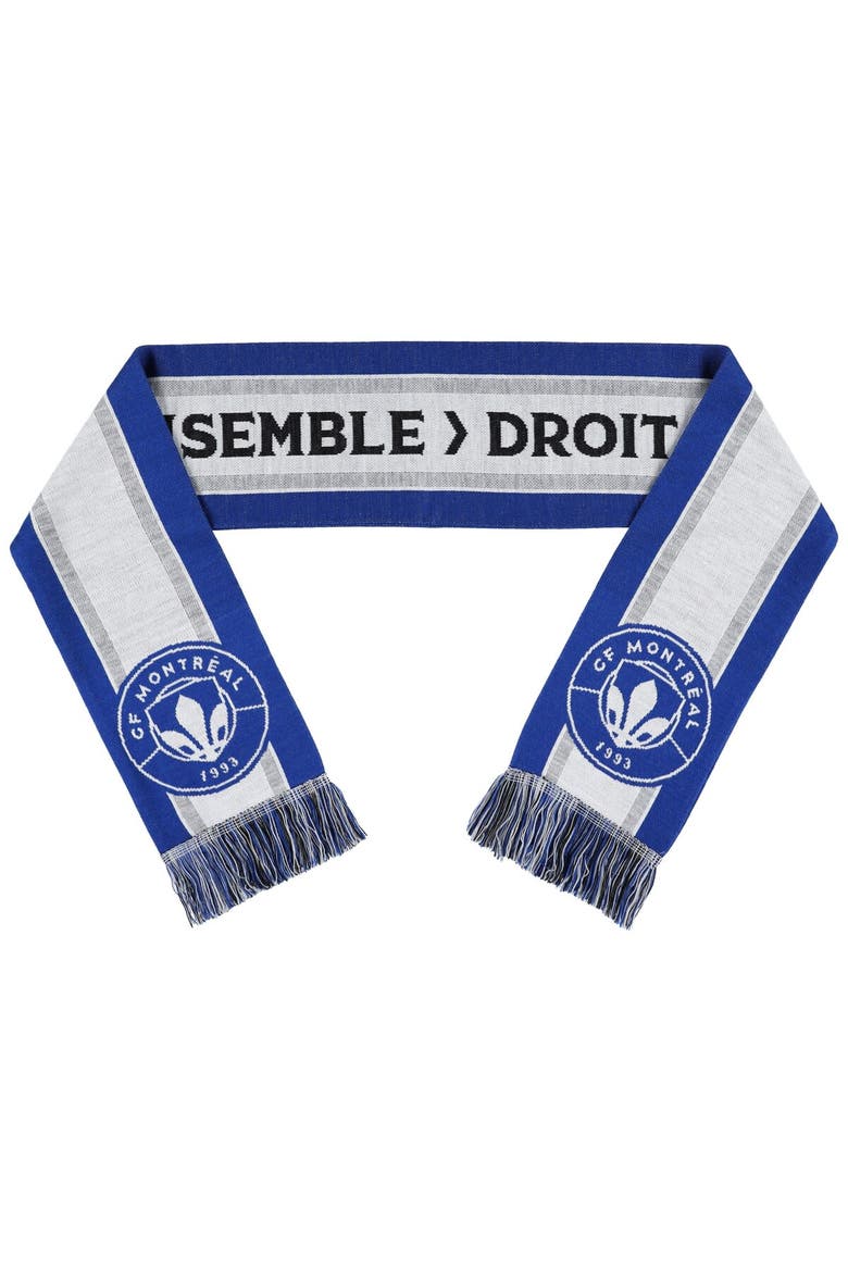 CF Montreal Motto Double-Sided Scarf, Main, color, Blue