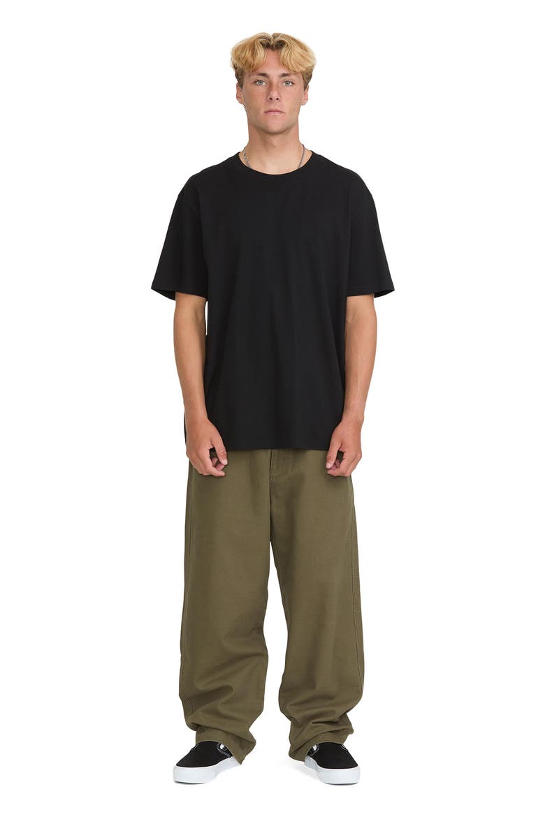 Garage Loose Fit Cotton Canvas 5-Pocket Pants, Alternate, color, WINTER MOSS