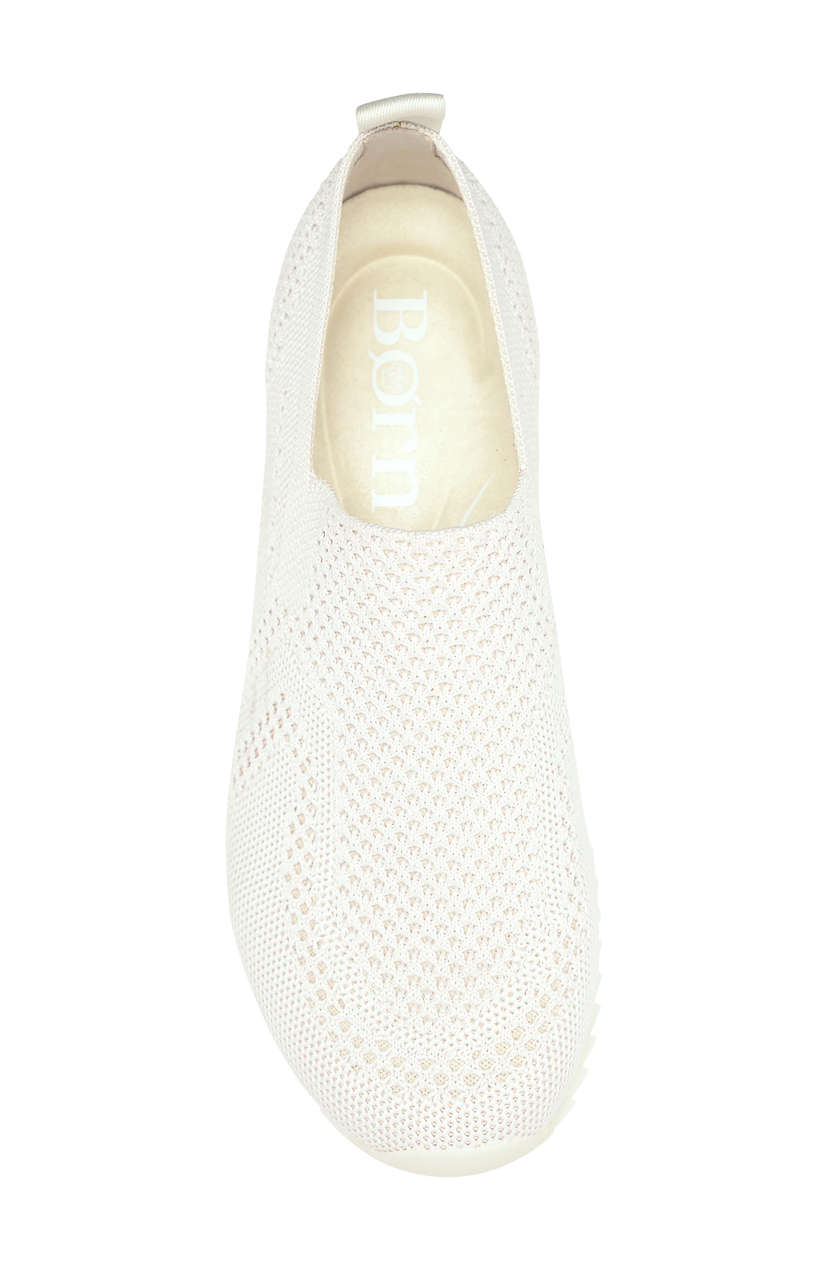 Børn Newbury Slip-On Sneaker, Alternate, color, White Knit Fabric