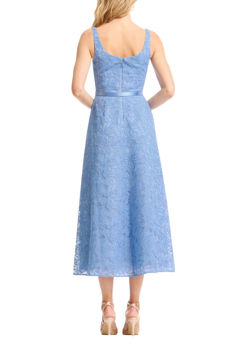 floral guipure lace midi dress Dress the Population Women's Shelby Midi Dress - Blue - Size M