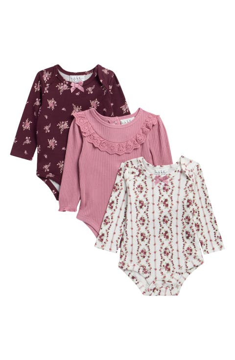 3-Pack Long Sleeve Bodysuits