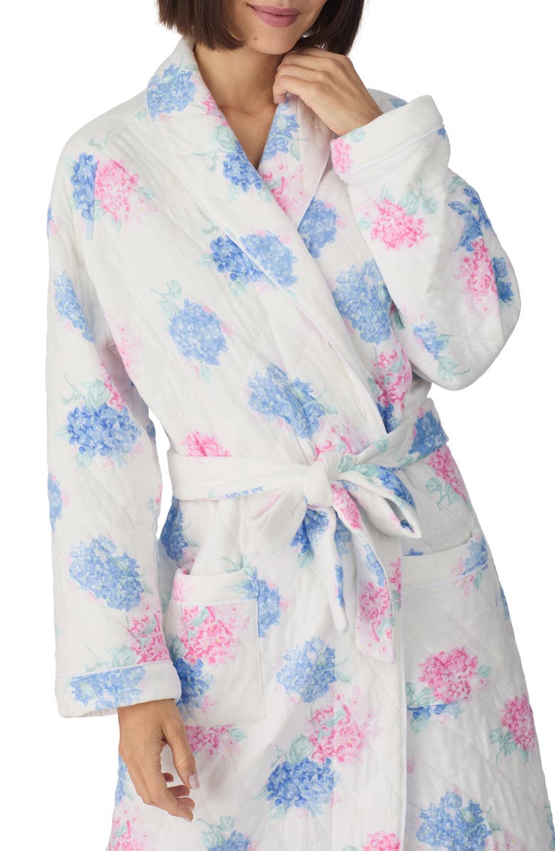 Eileen West Ballet Quilted Wrap Robe, Alternate, color, 