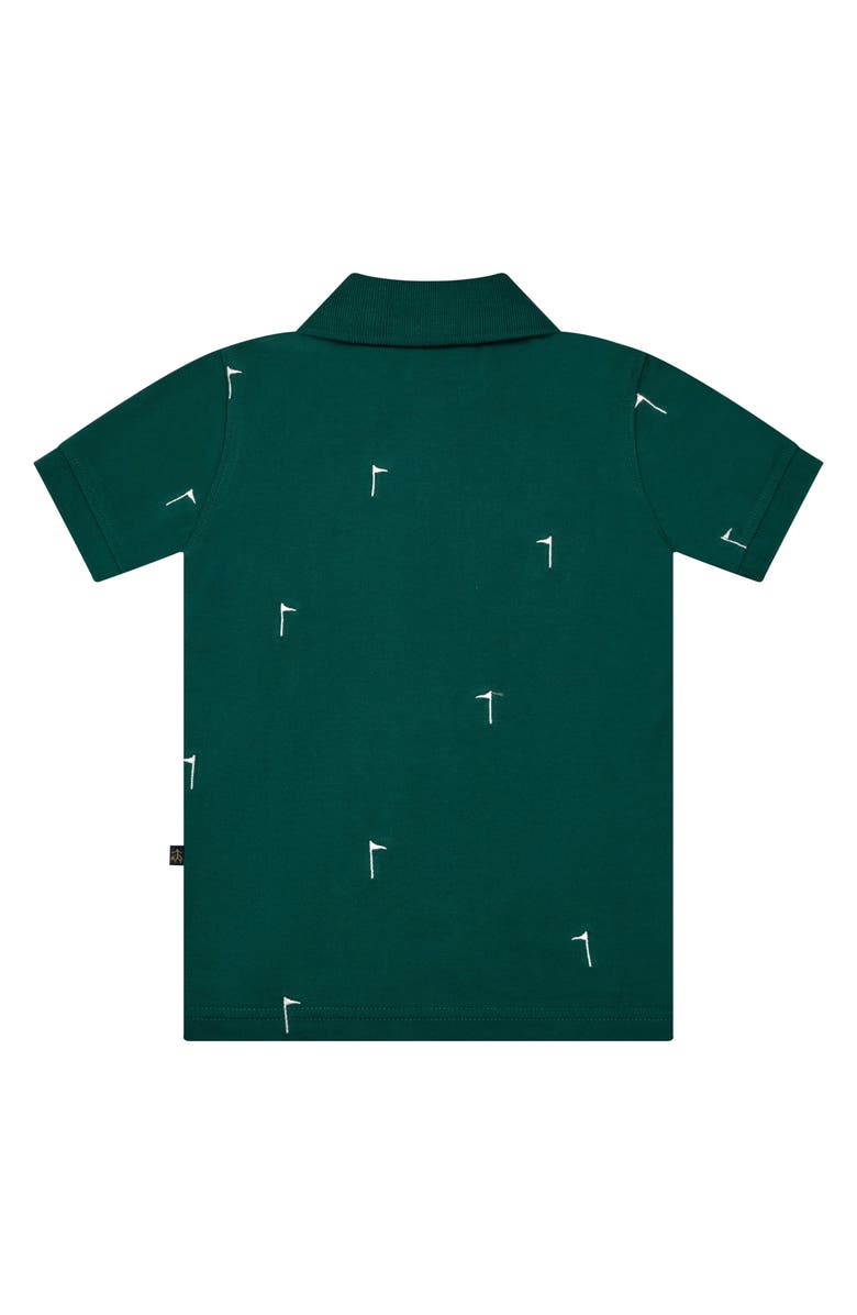 Brooks Brothers Kids' Embroidered Golf Flag Piqué Polo, Alternate, color,