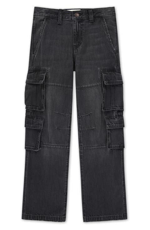 Kids' Baggy Denim Cargo Pants (Little Kid & Big Kid)