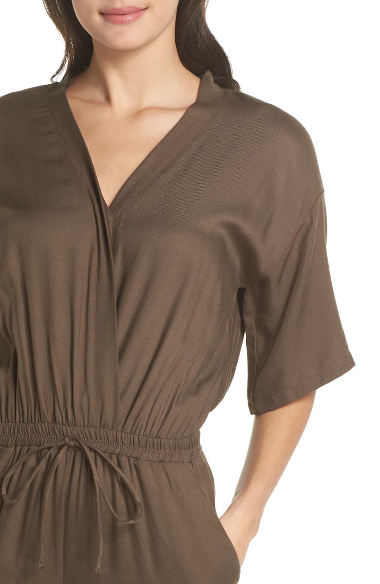 Fraiche by J Surplice Jumpsuit, Alternate, color,