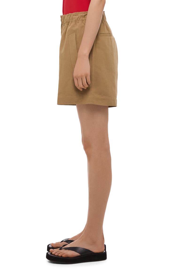 Cotton & Linen Shorts, Alternate, color, TRENCH