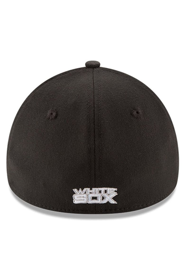 Men's New Era Black Chicago White Sox MLB Team Classic 39THIRTY Flex Hat, Alternate, color, Black