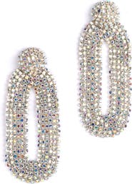 Deepa Gurnani Shyna Crystal Drop Earrings
