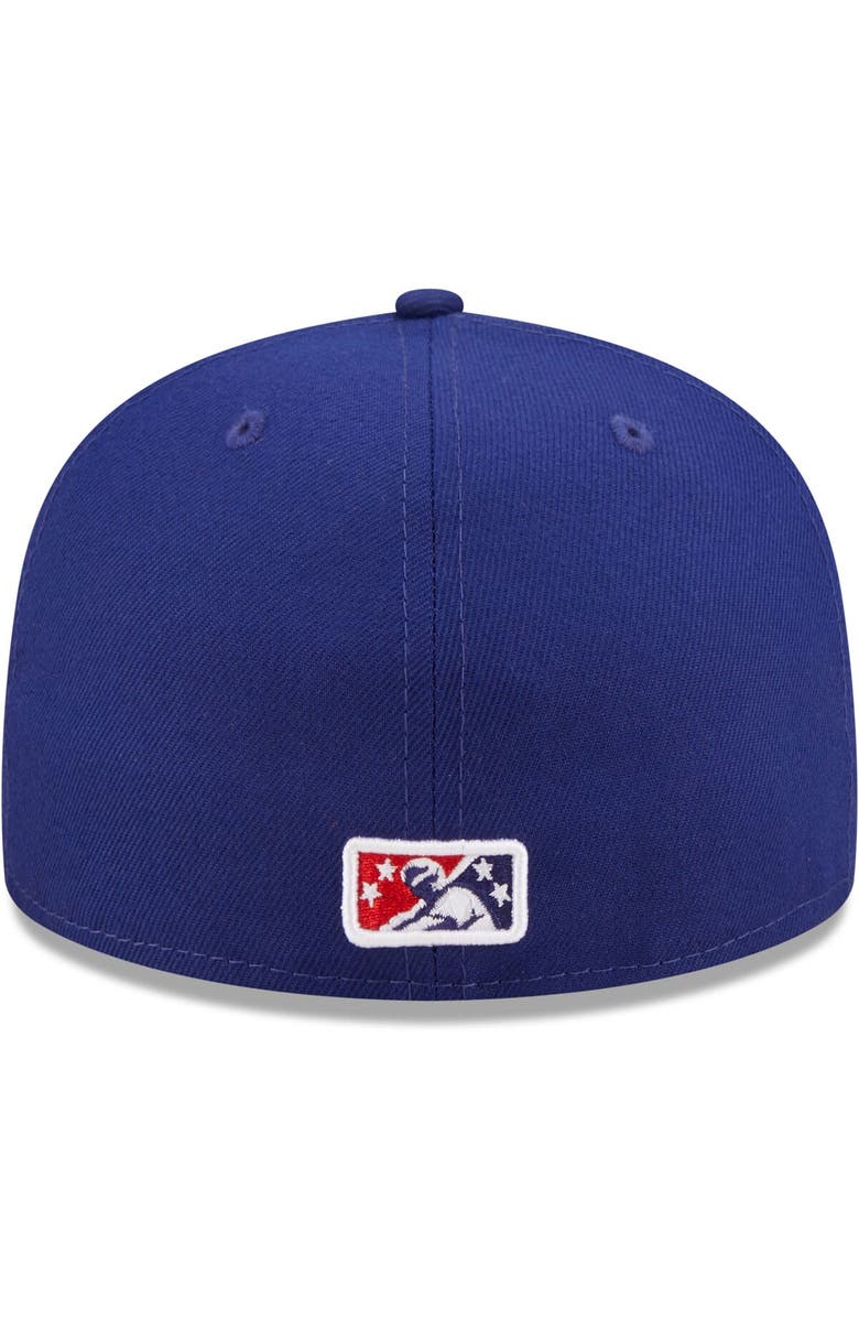 New Era Men's New Era Royal Amarillo Sod Poodles Authentic Collection 59FIFTY Fitted Hat, Alternate, color, Royal