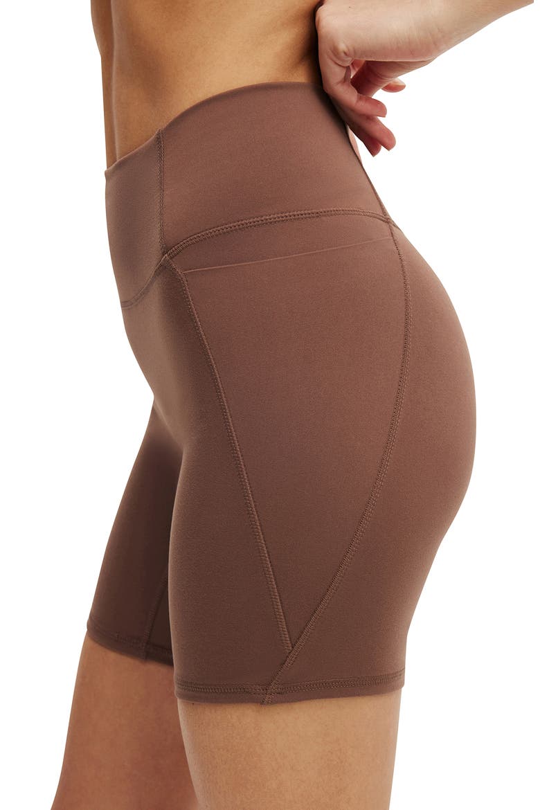 Women's Active Ultra Soft Side Pocket Bike Short, Alternate, color, Deep Taupe