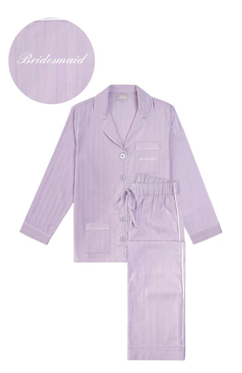 Bridesmaid Cotton Long Pajama Set