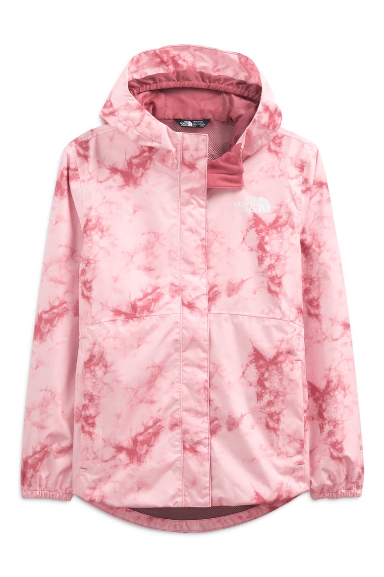 Kids' Antora Hooded Rain Jacket, Main, color, SLATE ROSE DYE