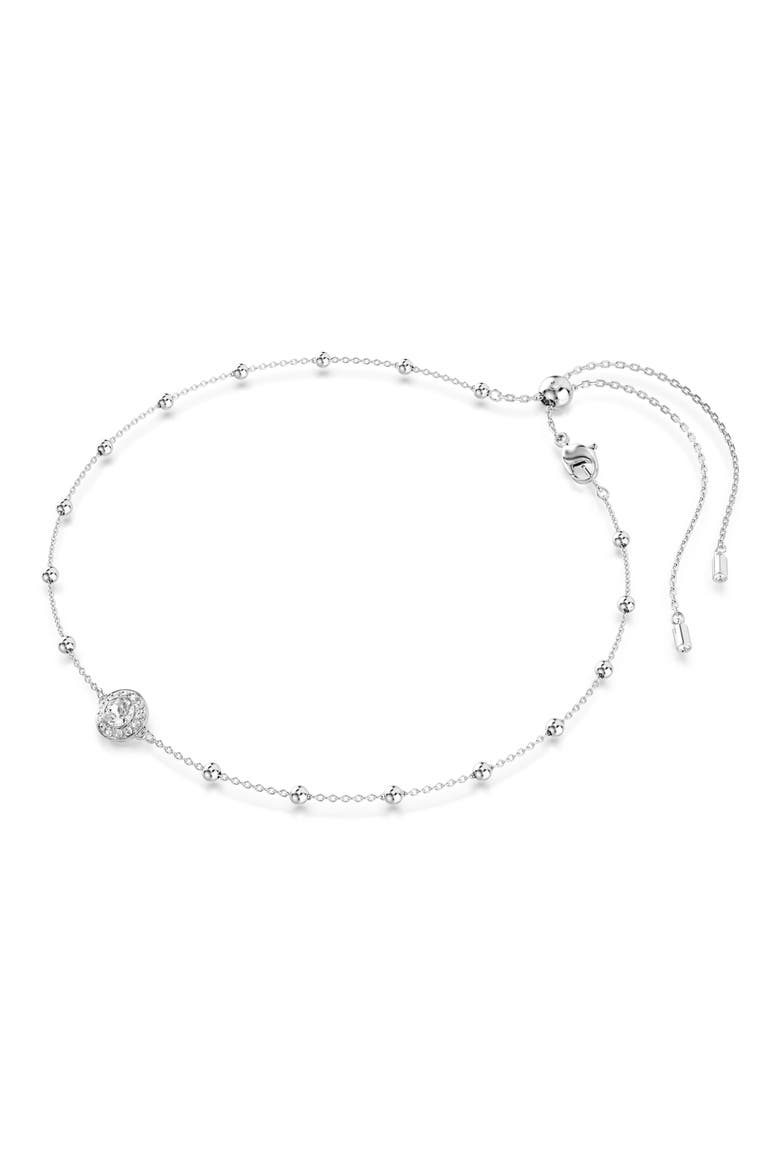 Una Double Sided Necklace, Alternate, color, WHITE/ SILVER