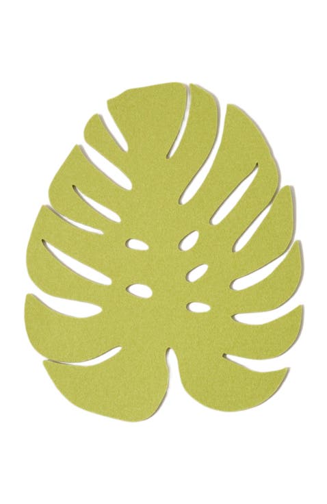 Merino Wool Large Monstera Trivet