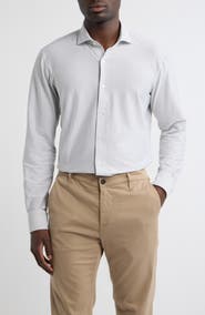 Peter Millar Excursionist Flex Tailored Fit Pinstripe Wrinkle Resistant Button-Up Shirt