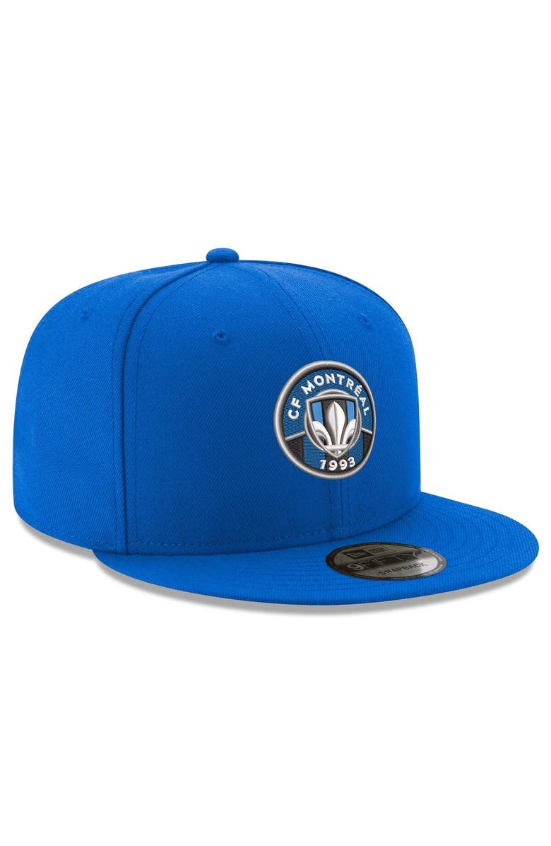 New Era Men's New Era Blue CF Montreal Primary Logo 9FIFTY Snapback Adjustable Hat, Alternate, color, 