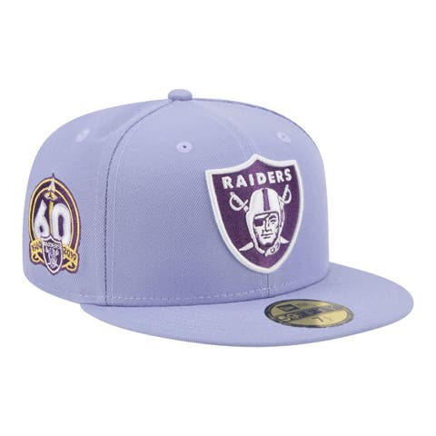 Men's New Era Light Purple Las Vegas Raiders Lavender Bloom 59FIFTY Fitted Hat